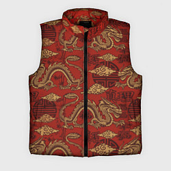 Мужской жилет Дракон, цвет: 3D-красный