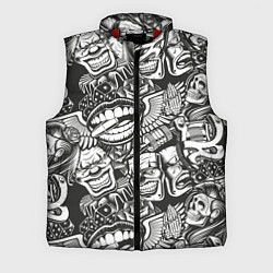 Мужской жилет Тату ретро, цвет: 3D-красный