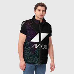 Мужской жилет AVICII RAIBOW STYLE, цвет: 3D-светло-серый — фото 2
