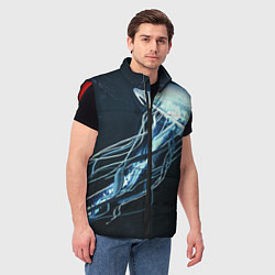 Мужской жилет Рисунок медуза, цвет: 3D-красный — фото 2