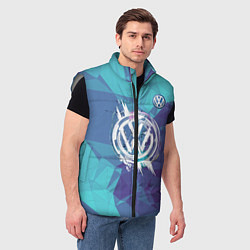 Мужской жилет VOLKSWAGEN, цвет: 3D-светло-серый — фото 2