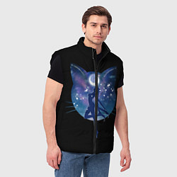 Мужской жилет Sailor Moon силуэт, цвет: 3D-черный — фото 2