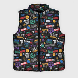 Мужской жилет Баскетбол, цвет: 3D-черный