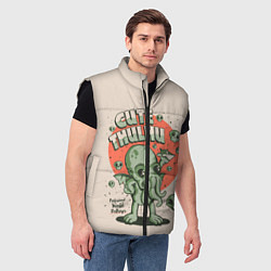 Мужской жилет Милый Ктулху, цвет: 3D-черный — фото 2