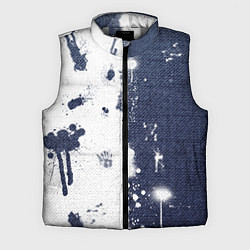 Мужской жилет Джинсы тай дай белизной хлоркой