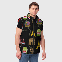 Мужской жилет Париж, цвет: 3D-красный — фото 2