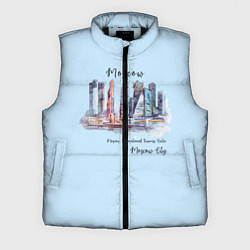 Мужской жилет Москва-Сити, цвет: 3D-черный