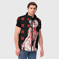 Мужской жилет Ева 00 Аянами Рей в X Ray, цвет: 3D-красный — фото 2