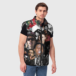 Мужской жилет Короли Рэпа KING RAP, цвет: 3D-светло-серый — фото 2