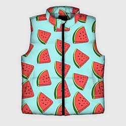 Мужской жилет Дольки арбузов, цвет: 3D-светло-серый