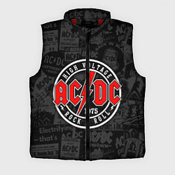 Мужской жилет AC DC HIGH VOLTAGE, цвет: 3D-красный
