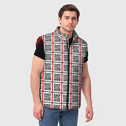 Мужской жилет Почитай Игнатова QR, цвет: 3D-красный — фото 2