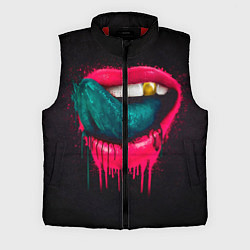Мужской жилет Ядовитый поцелуй, цвет: 3D-красный