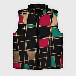 Мужской жилет Модный абстрактный узор, цвет: 3D-черный
