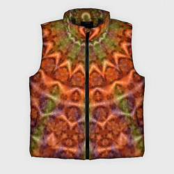 Мужской жилет Оранжево-оливковый калейдоскоп