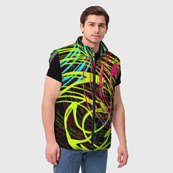 Мужской жилет Разноцветные спирали, цвет: 3D-светло-серый — фото 2