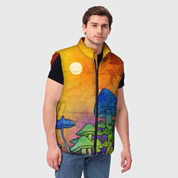 Мужской жилет Заколдованный лес, цвет: 3D-красный — фото 2