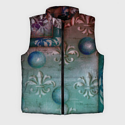 Мужской жилет Объемная абстракция - Флер-де-лис, цвет: 3D-черный