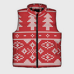 Мужской жилет Вязаный рисунок, цвет: 3D-черный