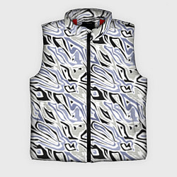 Мужской жилет Абстрактный сиренево-черный, цвет: 3D-красный