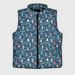 Мужской жилет Новогодняя Ёлка игрушки