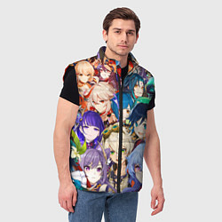 Мужской жилет Genshin Impact - персонажи, цвет: 3D-черный — фото 2