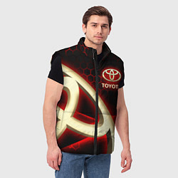 Мужской жилет Тойота Toyota, цвет: 3D-черный — фото 2