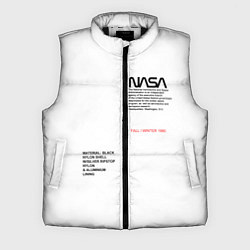 Мужской жилет NASA БЕЛАЯ ФОРМА, цвет: 3D-черный