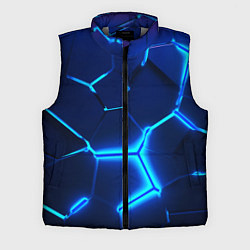 Мужской жилет 3D ПЛИТЫ NEON STEEL НЕОНОВЫЕ ПЛИТЫ, цвет: 3D-светло-серый