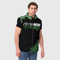 Мужской жилет Линкин Парк в стиле Гранж Linkin Park, цвет: 3D-черный — фото 2
