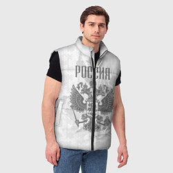 Мужской жилет Герб России, цвет: 3D-черный — фото 2