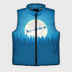 Мужской жилет Санта с Оленями, цвет: 3D-светло-серый