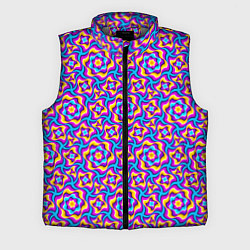 Мужской жилет Красочный фон с цветами, цвет: 3D-светло-серый