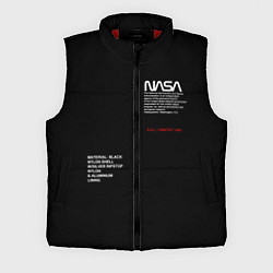 Мужской жилет NASA BLACK UNIFORM SPACE НАСА ЧЁРНАЯ ФОРМА