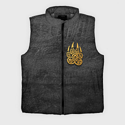 Мужской жилет Волчий отпечаток золотом Символ Велеса