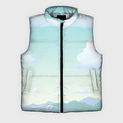 Мужской жилет Чистая природа, цвет: 3D-светло-серый