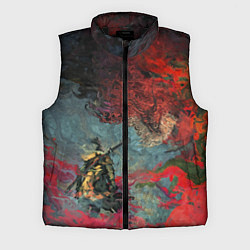 Мужской жилет Sekiro Самурай против дракона, цвет: 3D-черный