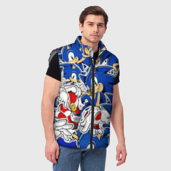 Мужской жилет SONIC ПАТТЕРН СОНИК, цвет: 3D-светло-серый — фото 2