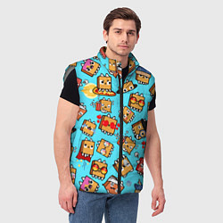 Мужской жилет PAPER BAG CAT TOCA BOCA TOCA LIFE WORLD, цвет: 3D-светло-серый — фото 2