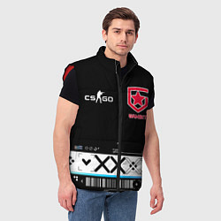 Мужской жилет GAMBIT CS:GO Printstream, цвет: 3D-красный — фото 2
