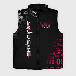 Мужской жилет ИГРА В КАЛЬМАРА, ЧИСЛА ИГРОКОВ НЕОН