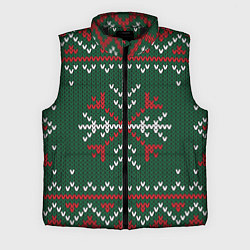 Мужской жилет Knitted Snowflake Pattern