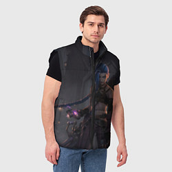 Мужской жилет Дерзкая Джинкс, цвет: 3D-черный — фото 2
