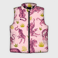 Мужской жилет Розовые тигры паттерн
