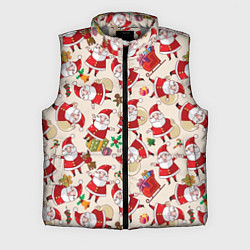 Мужской жилет Дед Мороз!, цвет: 3D-светло-серый