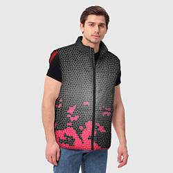 Мужской жилет Угольная черепица, цвет: 3D-красный — фото 2