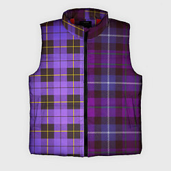 Мужской жилет Purple Checkered, цвет: 3D-красный