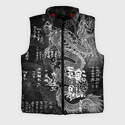 Мужской жилет Dragon Fire Иероглифы Японский Дракон, цвет: 3D-красный