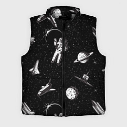 Мужской жилет Космический вояж, цвет: 3D-светло-серый