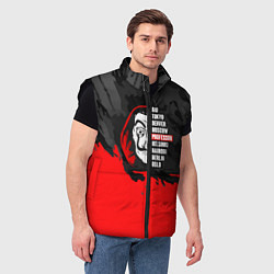 Мужской жилет La Casa de Papel Professor, цвет: 3D-черный — фото 2